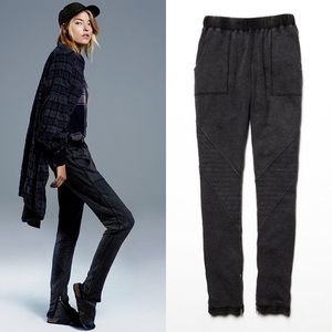 Free people slim Jim moto sweatpants jogger sweats